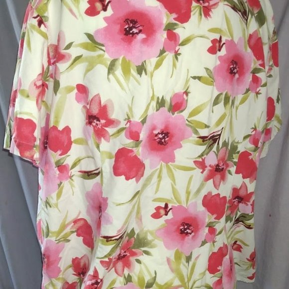 ERIKA PLUS FLORAL HAWAIIAN TROPICAL FUN PARTY PINK - Picture 5 of 7